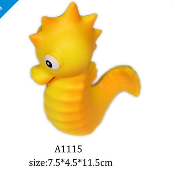 Wholesale sea horse shape pu stress ball