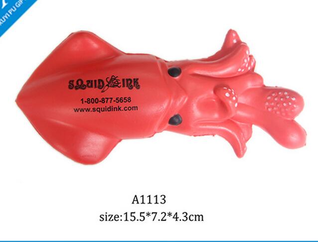 Wholesale octopus shape pu stress ball