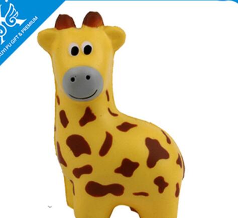 Wholesale giraffe shape pu stress ball