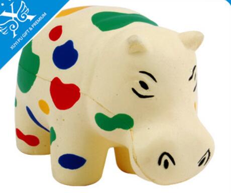 Wholesale rhinoceros shape pu stress ball