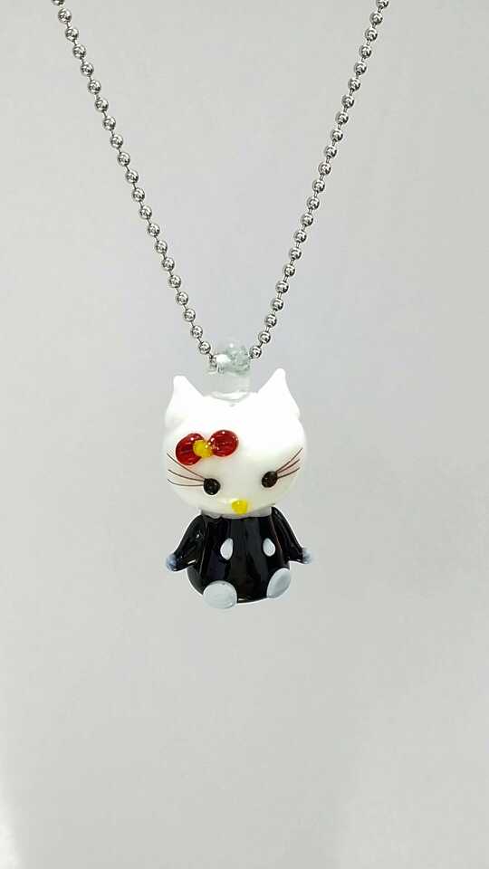 Wholesale cermaic black cat shape essencial oil diffuser necklace