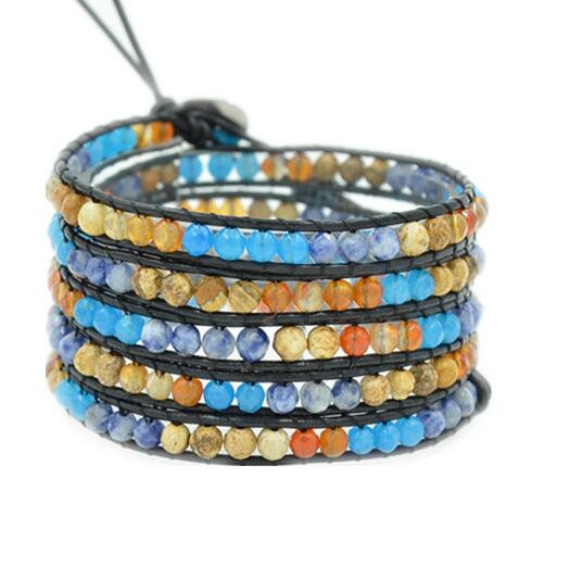 Wholesale cherap fashional diy wrap leather bracelet