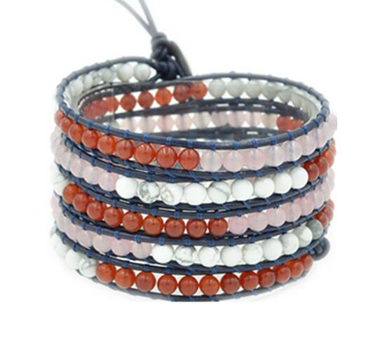 Wholesale cheap diy wrap leather bracelet