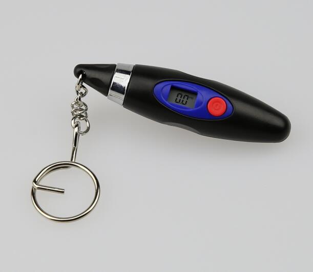 Wholesale cheap style digital tire gauge keychain