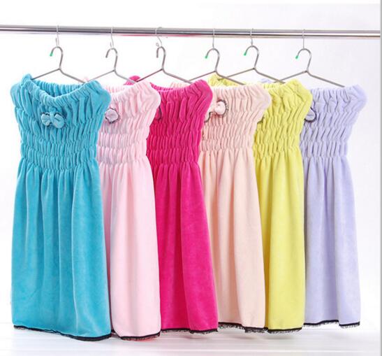 With bowknot coral fleece bathrobe dressing robe for woman