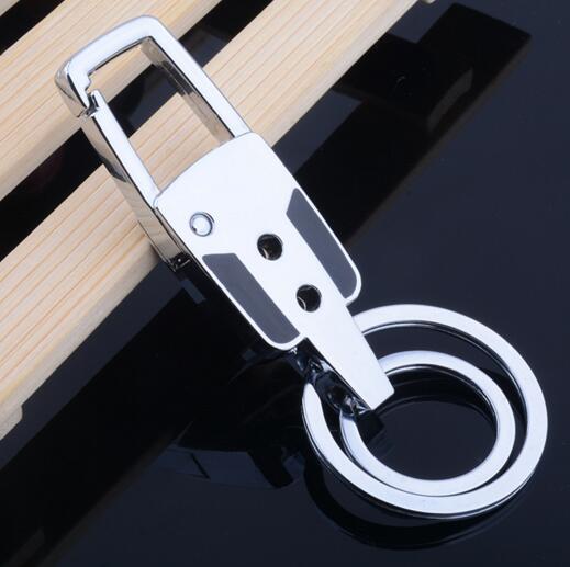 Good quality customize logo with circle leather keychain for car