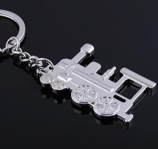 Good quality Locomotive shape metal keychain