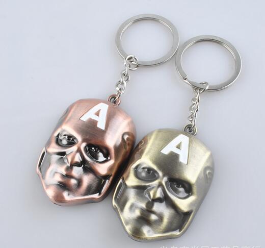 Brown color mask shape keychain