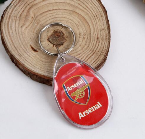 Wholesale cheap style custom logo water drop shape acrylic keychain