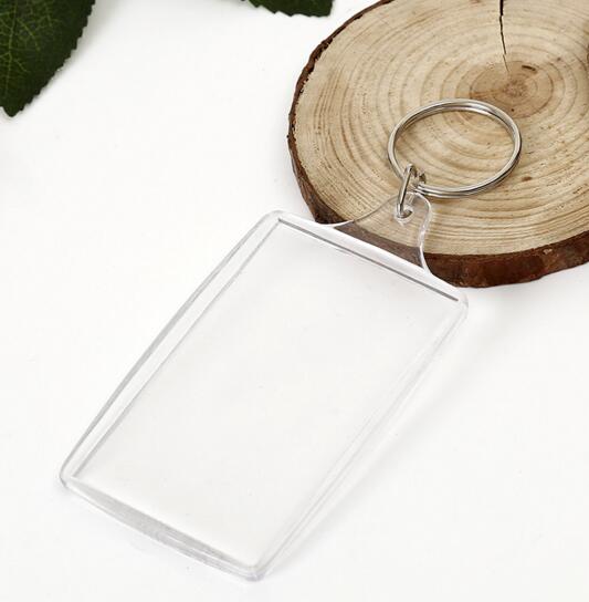 Promotional photo or custom logo clear acrylic  keychain