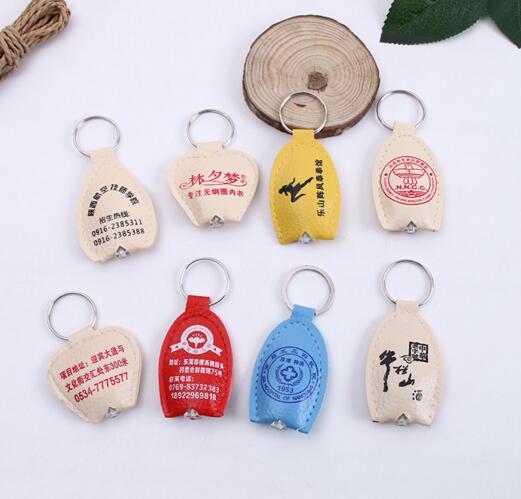 Promotional custom logo led keychain