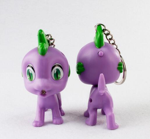 New style dragon shape with led and sound animal keychain