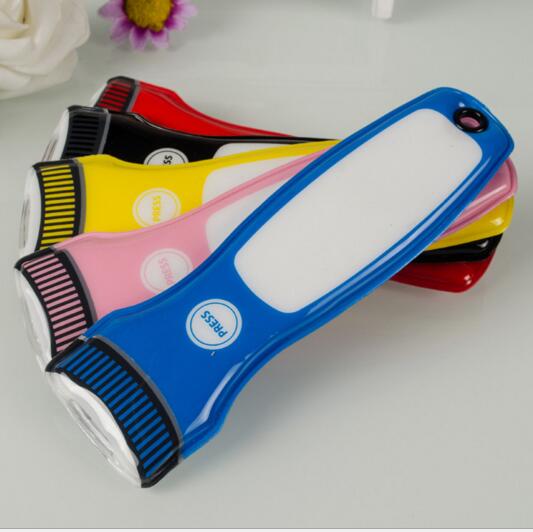 Promotional cheap style flashlight shape pvc led keychain