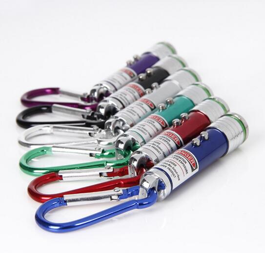 Promotional custom logo with carabiner led keychain for money
