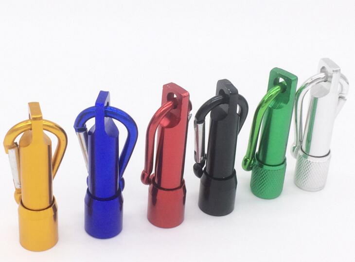 Promotional aluminum material 1 led keychain