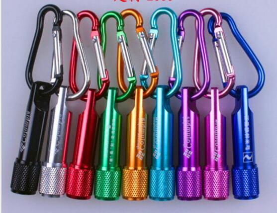Promotional with carabiner metal led keychain