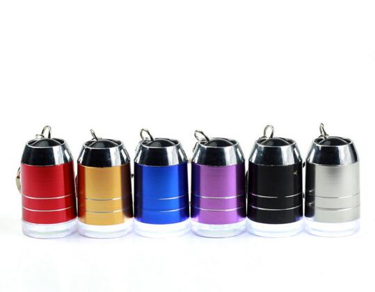 Promotional barrel shape infrared min led keychain