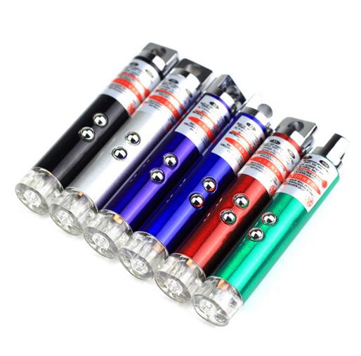 Promotional laser with led mini led keychain