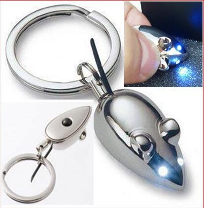Wholesale mouse shape mini led keychain
