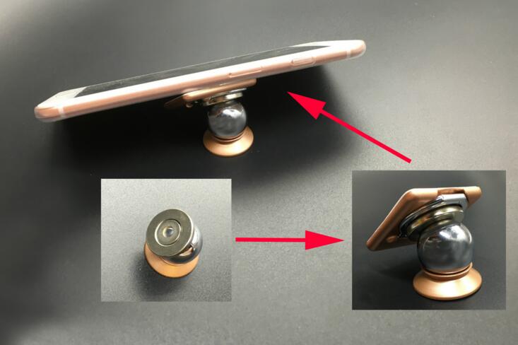 Promotional metal 3 in 1 magnet ring bracket for mobile phone