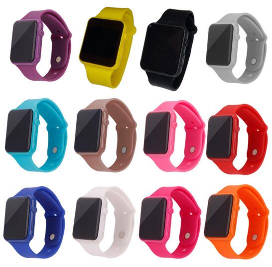 Promotional waterproof led smart wristband watch for student