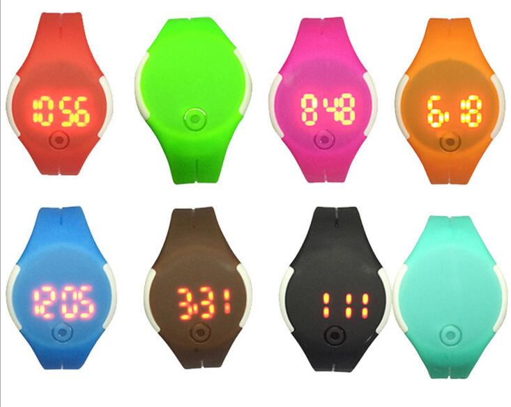 Promotional custom logo cheap waterproof led smart wristband watch