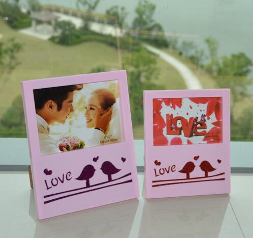 Promotional love word desk photo frame for wedding