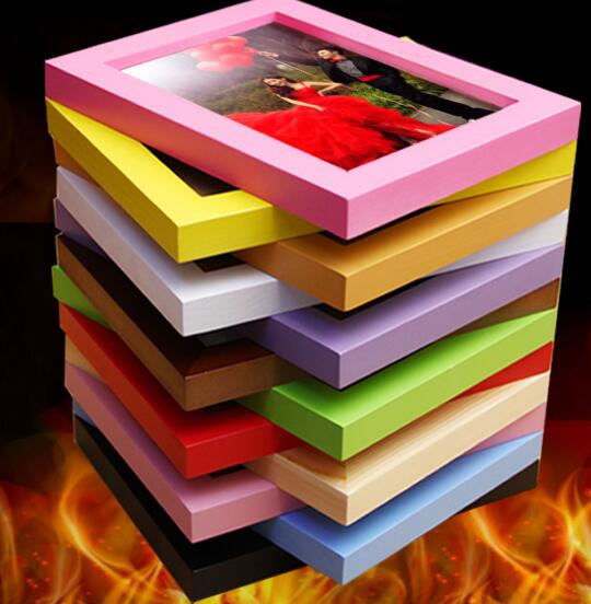 Promotional square or rectangle shape 5,6,7,8,10,16,20,inch a3,a4 size wood photo frame