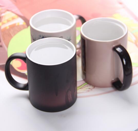Promotional cheap style custom logo changing color mug