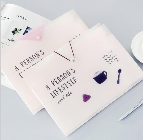 Promotional 5 pocket document file folder with elastic