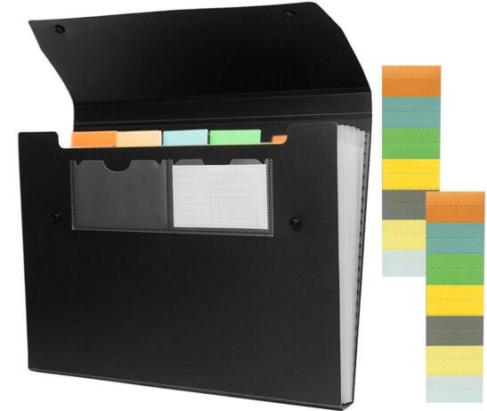 Promotional 6 pocket expanding file folders or accordion file folder