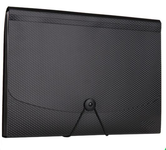 Promotional black color expanding file folders or accordion file folder