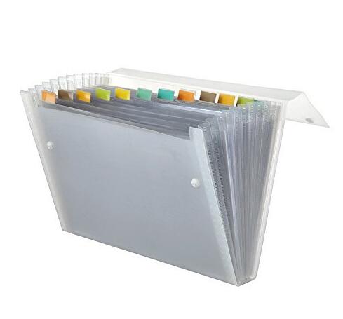 Promotional 13 pocket expanding file folders or accordion file folder