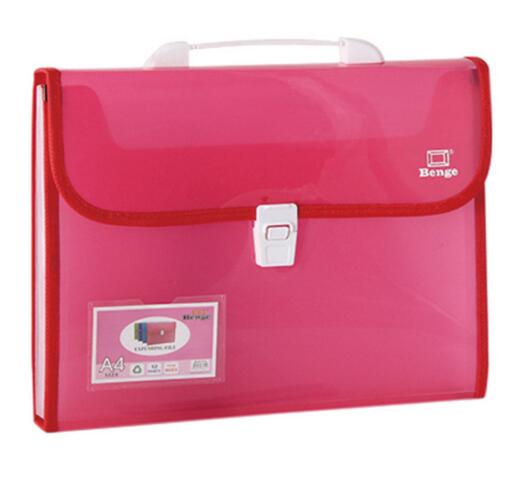 Wholesale red color expanding file folder or expandable file folder