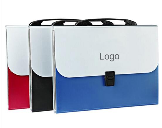Promotional blue color 12 pocket expandable file folders or accordion folders