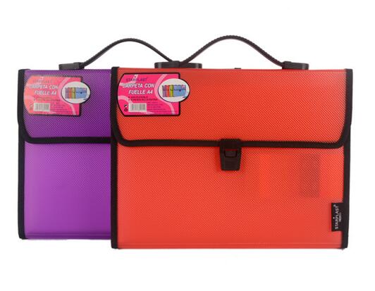 Wholesale red and purple color exapnding file foldlers or a ccordion file folder