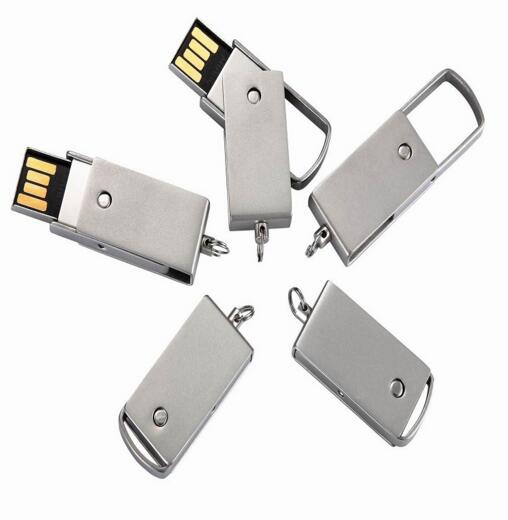 Good quality swivel style meatl 3.0 usb flash drive keychain