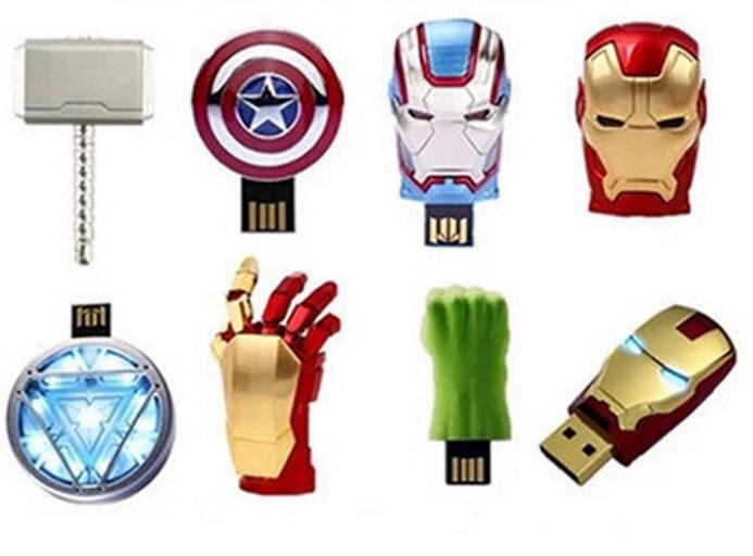 Customized iron man shape usb flash drive