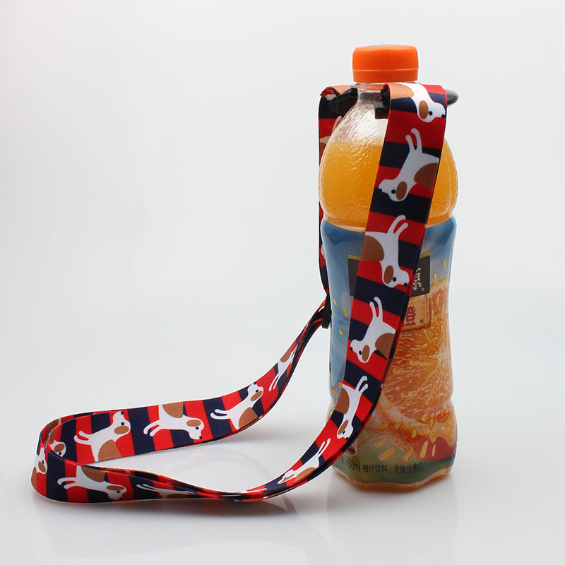 Promotional customize logo multi funciton drink holder lanyard