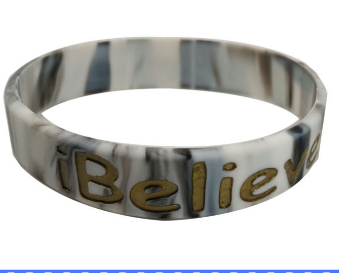 Beauty colorful black color customize color and size silicone wristband