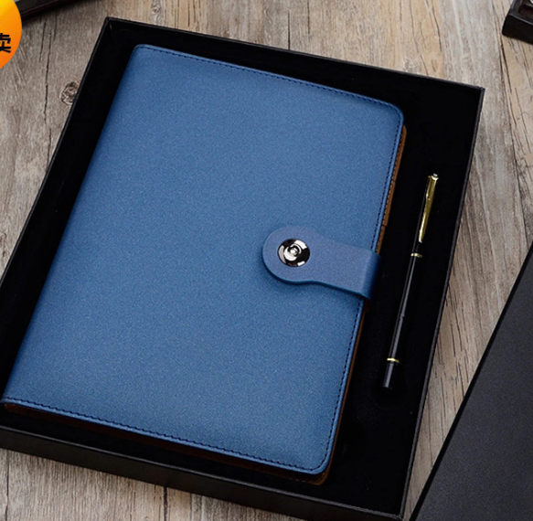 Customize high quality with buckle a5 size pu notebook with customize logo