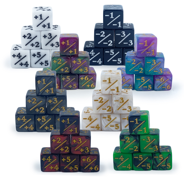 Acrylic Dice Multipurpose Entertainment mtg Magic Dice 16mm Square Angle Plus Subtraction game Dice